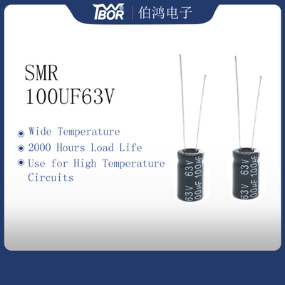 Condensadores electrolíticos de aluminio 100UF63V 8X14m m