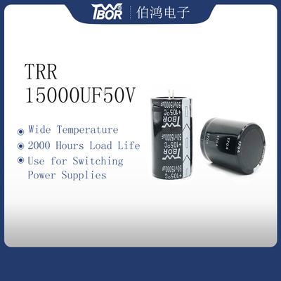 Condensador ancho de la larga vida del condensador 15000UF50V de UPS de la temperatura