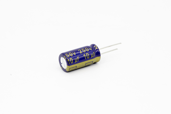 Condensador electrolítico de aluminio bajo 10uf250v 8x16m m del ESR