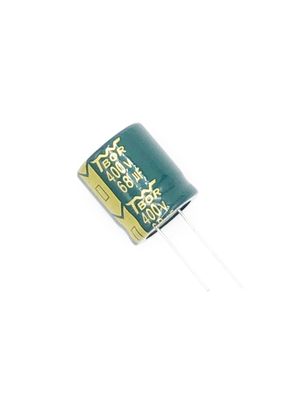 68UF400V tipo radial condensador de la luz del LED