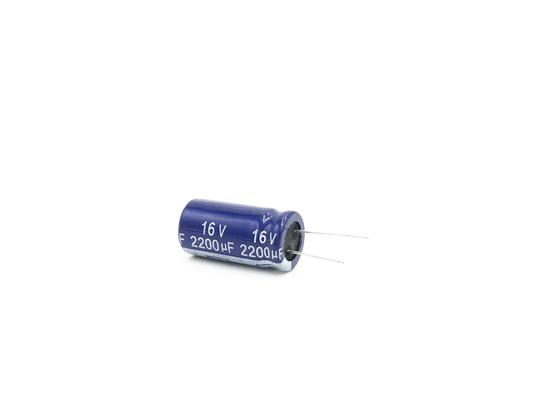 Condensador electrolítico de aluminio bajo de alta frecuencia 2200UF16V 13X25m m del ESR