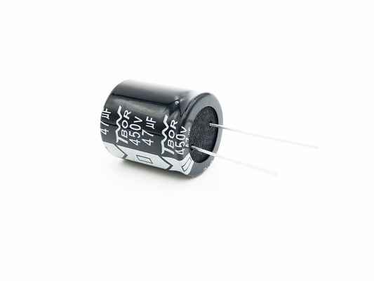 Tipo miniatura tolerancia de la ventaja de la parte radial del condensador 22X25M M de 47UF 450V del 20%