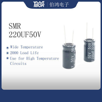 Condensadores electrolíticos de aluminio radiales de SMR 220UF 50V 10X17M M