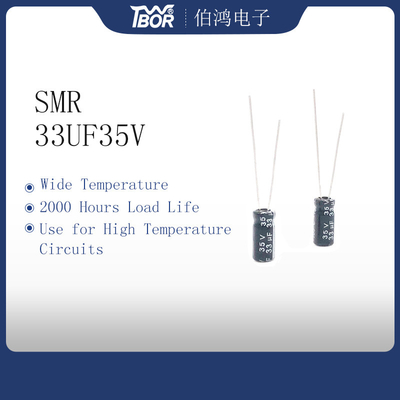 33UF35V tipo miniatura de la ventaja de la parte radial del condensador 5x11m m 2000 horas