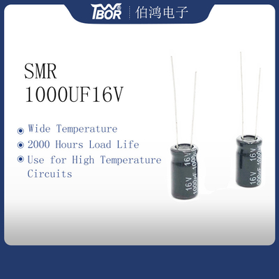 Condensador miniatura 1000UF16V 10X16m m de los circuitos des alta temperatura