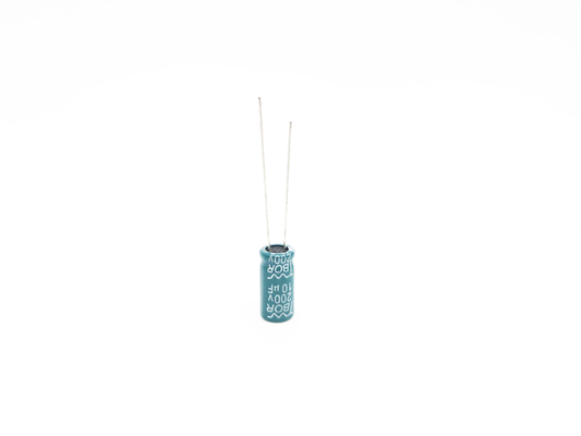 Verde de aluminio del condensador electrolítico 8x12m m de PST 10UF 200V
