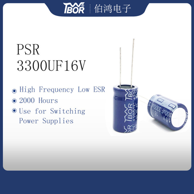 Condensadores electrolíticos 3300uF 16V ESR del aluminio bajo de TW BOR para el poder que cambia