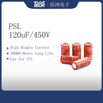 Condensador electrolítico de aluminio 120uF450V de la naranja 22X45M M CFL