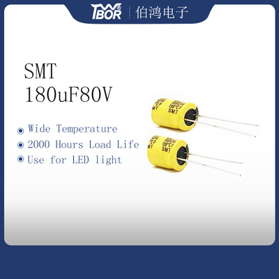 Condensadores electrolíticos 180UF 80V Esr del aluminio bajo de TW BOR