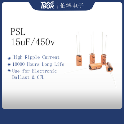 Condensador plomado radial 15uF 450V 13X25M M del inversor de PSL 10000 horas