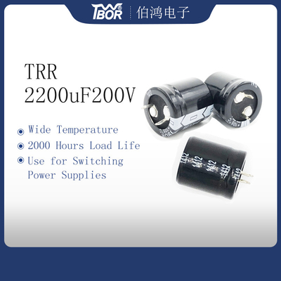 temperatura amplia a prueba de explosiones del condensador TRR 2200uF 200V UPS de 35x50m m