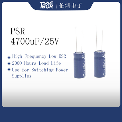 el condensador electrolítico de la parte radial de 4700uf 25v 2000 horas carga 18x40m m